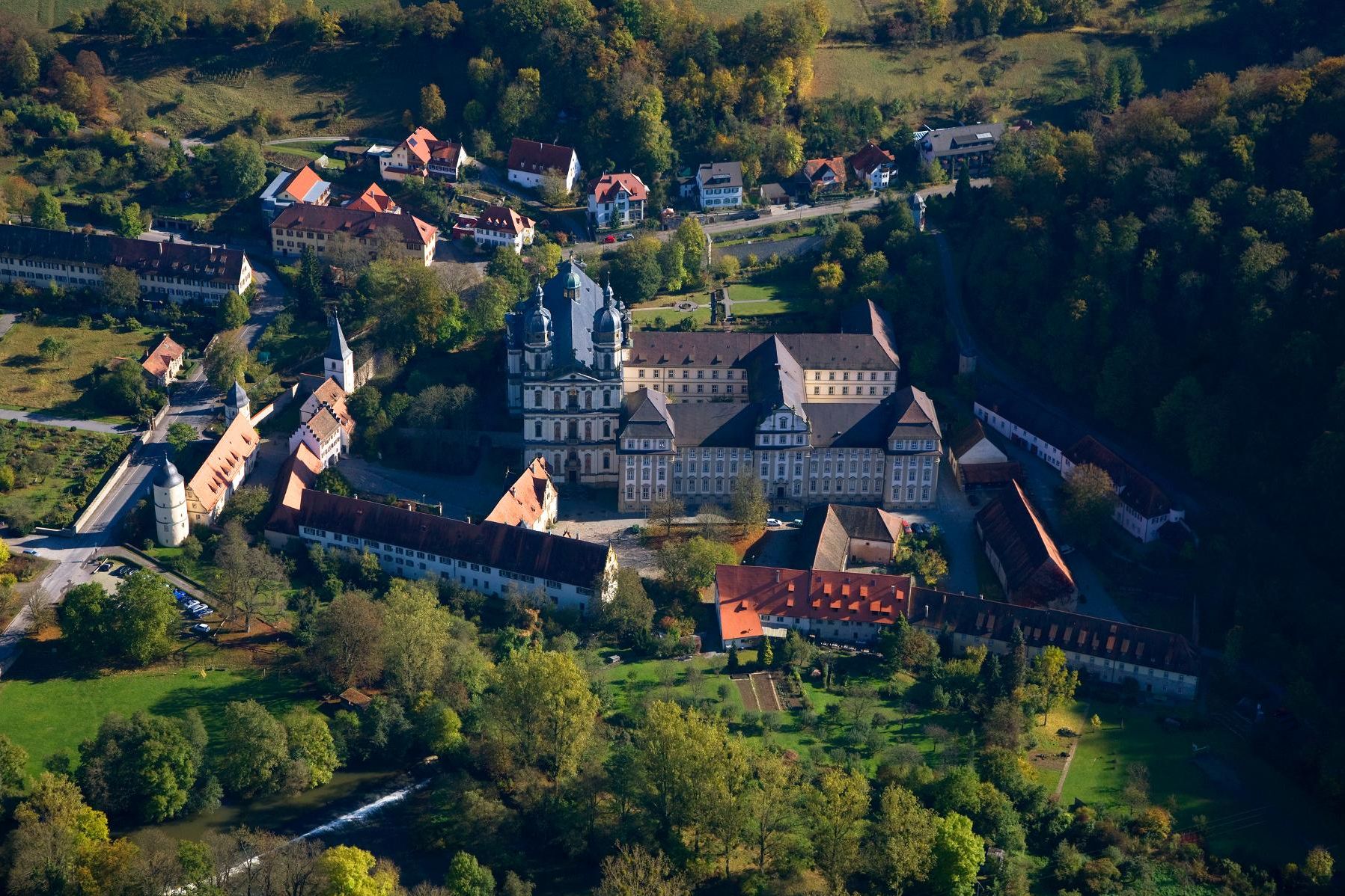 Schöntal Monastery, Aerial view