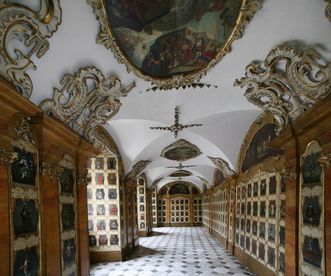 Ceiling painting in the Order Hall, Schöntal Monastery