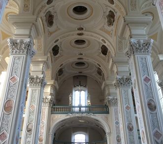 Interior view of Schöntal's monastery church