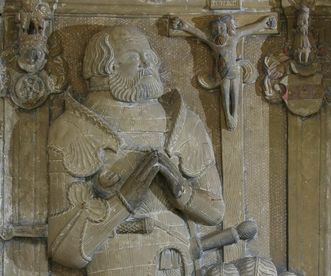 The tomb of Sir Götz von Berlichingen, Schöntal Monastery