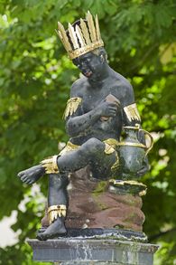 Foto: Staatliche Schlösser und Gärten Baden-Württemberg, Arnim Weischer Skulptur Mohrenbrunnen Kloster Schöntal