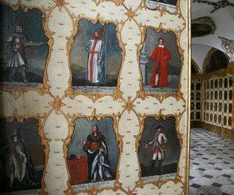 Painting gallery in the Order Hall, Schöntal Monastery