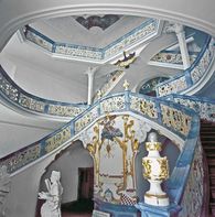 Monastère de Schöntal, l'escalier; l'image: Landesmedienzentrum Baden-Württemberg, Dieter Jäger