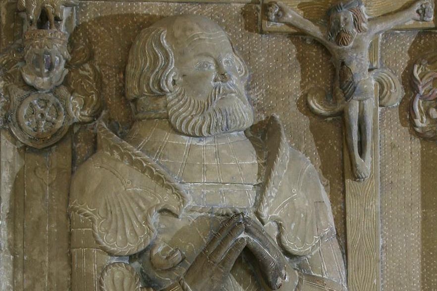 Detail of Sir Götz's tomb, Schöntal Monastery