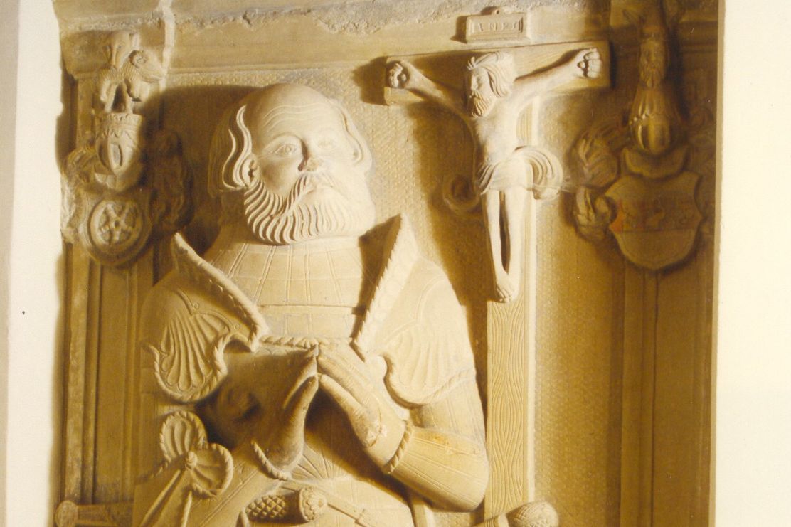 Kloster Schöntal, Detail, Grabmal, Götz von Berlichingen