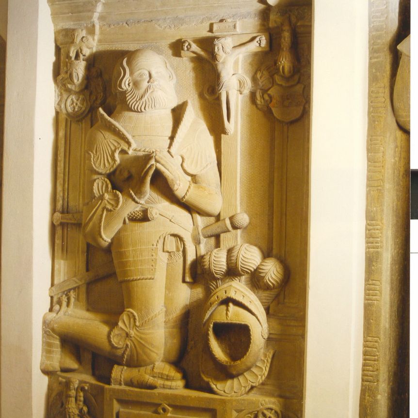 Kloster Schöntal, Detail, Grabmal, Götz von Berlichingen